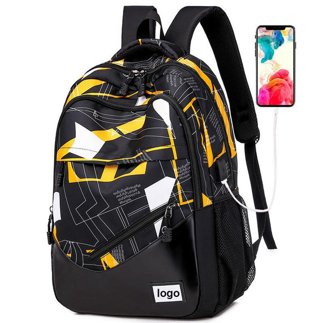 Waterproof Modern Laptop Backpack for Men Boy Teens Antitheft School College Backpack Travel Bookbag