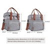 Insulated Double Layer Large Space Lunch Cooler Bag For Picnic Food Grade Travel Hiking Leak Proof Cooler Bag
