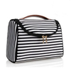 Waterproof Striped Women Ladies Toiletry Wash Organizer Bag Custom Travel Cosmetic Pouch Make Up Storages Bag
