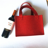 High Quality Custom 6 Bottle Felt Wine Bag Wholesale Wine Carrier Tote Bag with Divider Wine Gift Bag