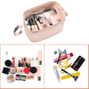 Hot Sale High Quality Factory Custom Ladies Makeup Bag Fashion Marble PU Leather Cosmetic Bag