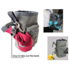 Outdoor Walking Dog Poop Bag Dispenser Pet Treat Holder Drawstring Pouch With Adjustable Strap