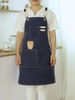 Top quality factory price waxed cotton canvas apron for adults wholesale chef apron for men women
