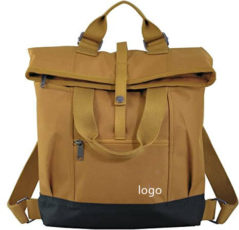 Durable Canvas Daypacks Rucksacks Women's Hybrid Convertible Backpack Tote Bag Laptop Travel Bag Custom