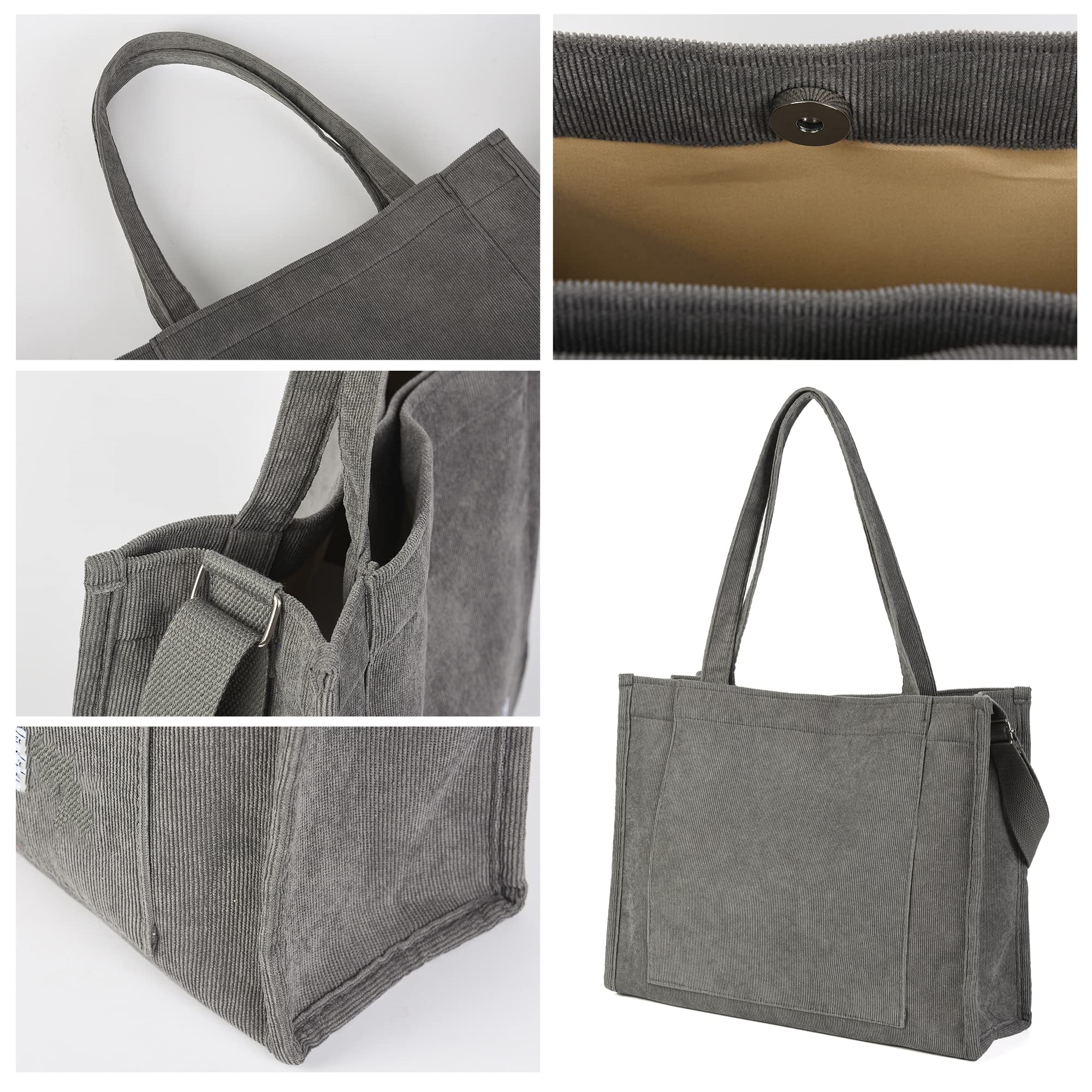 Vintage Casual Corduroy Tote Bag Wholesale Product Details