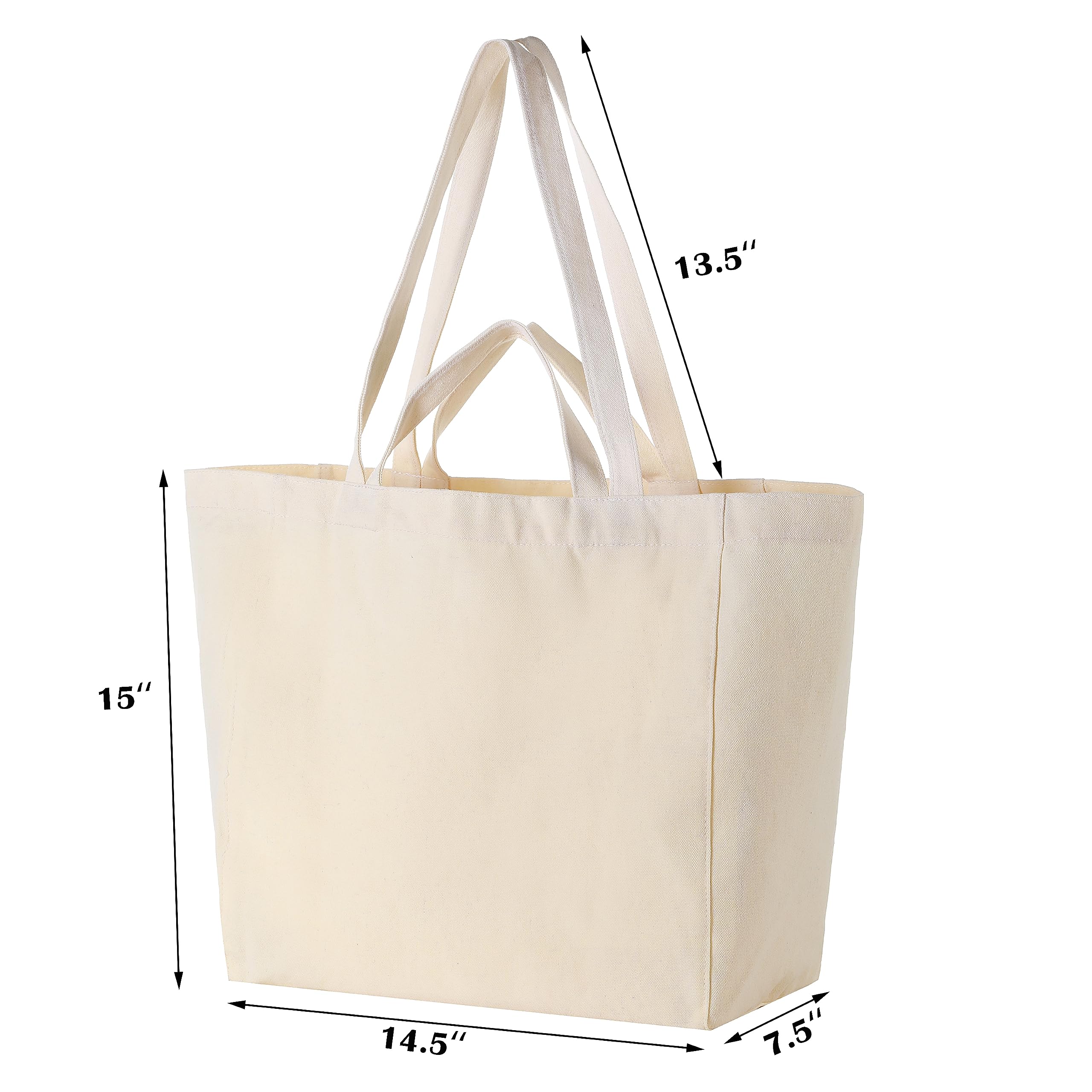 Firecolor Chic Canvas Grocery Tote Bag Wholesale Product Details