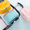Outdoor wholesale high quality foldable designer waterproof premium travel pu leather cosmetic make up bag pouch