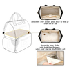 Foldable 2 Compartment Thermal Insulated Lunch Cooler Bag Custom Outdoor Breastmilk Storage Bags Reusable