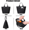 Lunch Bags For Women Waterproof Insulated Grocery Shopping Bag Beach Cooler Bag With Front And Back Pockets