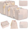 Lightweight Suitcase Packing Cubes for Travel Packing Cubes Travel Bag Organizer 8 Set Luggage Organizers with Underwear Bag