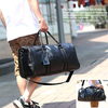 Leather Carry On Bag Weekender Oversized Travel Duffel Bag With Shoe Compartment Mens Leather Duffel Bag for Traveling