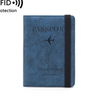 Fashion RFID Blocking Passport Holder Organizer Business Men Leather Credit Card Case Travel Wallet Holder