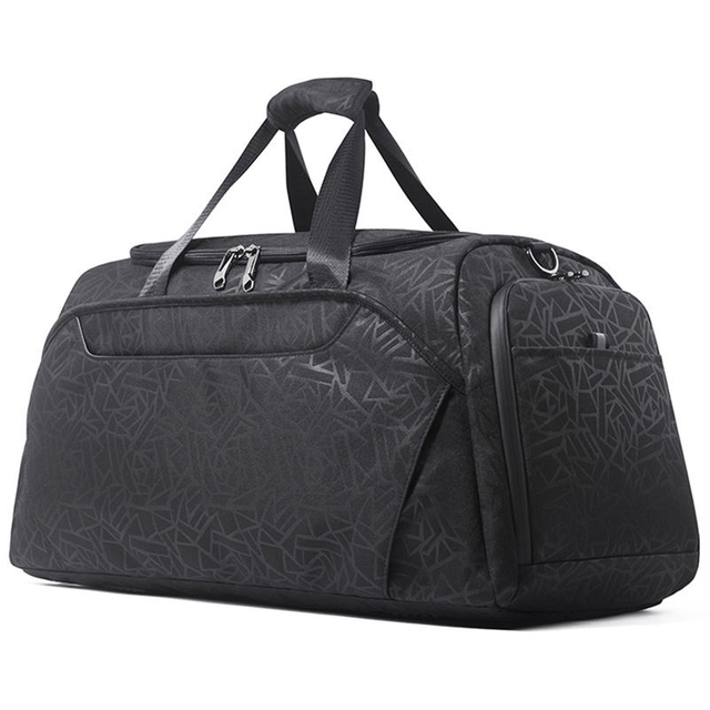 Leakproof Designer Multifunctional Custom Logo Customize Large Capacity Black Duffle Tote Bag Shoe Compartment