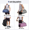 Wholesale factory durable soft business trip duffel bag travel fitness swimming gym duffle bags with shoe compartment sports