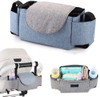 Lovely Baby Stroller Diaper Caddy Bag Newborn Sundries Storage Hanging Organizer Bag With Cup Holders