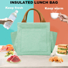 Reusable Durable Women thermal cooler Insulated Lunch Box Large Cooler Tote bag for Travel Picnic