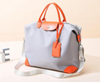 Unisex Nylon Custom Waterproof Gym Sports Storage Duffel Bags Women\'s Tote Travel Duffle Bag with Leather Handle