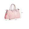 Pink Waterproof Ladies Women Large Capacity Travel Duffel Bag Sports GYM Bags With Shoe Compartment