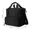 Black Large Capacity Office Hiking Picnic Food Thermal Tote Insulated Bags Cooler Bag For Outdoor Travel Beach