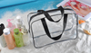 Amazon Hot Selling Clear Zipper Makeup Bag Transparent Cosmetic Bag Large Bag Diaper Case