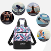 Small Custom Sublimation Gym Backpack Bag Lightweight Women Girls Duffle Bag Cinch Drawstring Backpack with Shoe Compartment