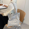 Custom Pattern Canvas Polyester Shopping Tote Bag Cheap Daily Handbag For Women