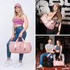 Large 30L Waterproof Nylon Duffel Weekender Bag Pink for Women And Men Swim Sports Travel Gym Bag