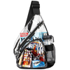 custom waterproof clear pvc crossbody sling bag heavy duty transparent shoulder backpack with adjustable strap