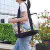 Custom Logo Large Clear Black Tote Bag Fashion Waterproof Transparent Pvc Shoulder Tote Handbags