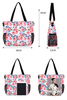 Lightweight Recycled Polyester Custom Full Printing Carrier Portable Shoulder Utility Tote Bag For Women
