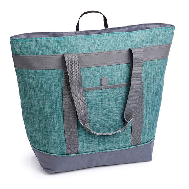 Waterproof Polyester Custom Thermal Insulated Shopping Tote Bag Foldable Food Delivery Grocery Cooler Bag