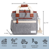 24-Can Insulated Soft Cooler with Removable Liner Reusable Food Beverage Picnics Beach Cooler Bag