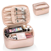 Organizer Makeup Case with Handle And Brush Storage Travel Makeup Bag Large Capacity Travel Cosmetic Bag Medium Makeup Bag