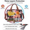 Leakproof Portable Digital Printing Food Bags Portable Shoulder Strap Thermal Delivery Picnic Insulated Cooler Bag for Women