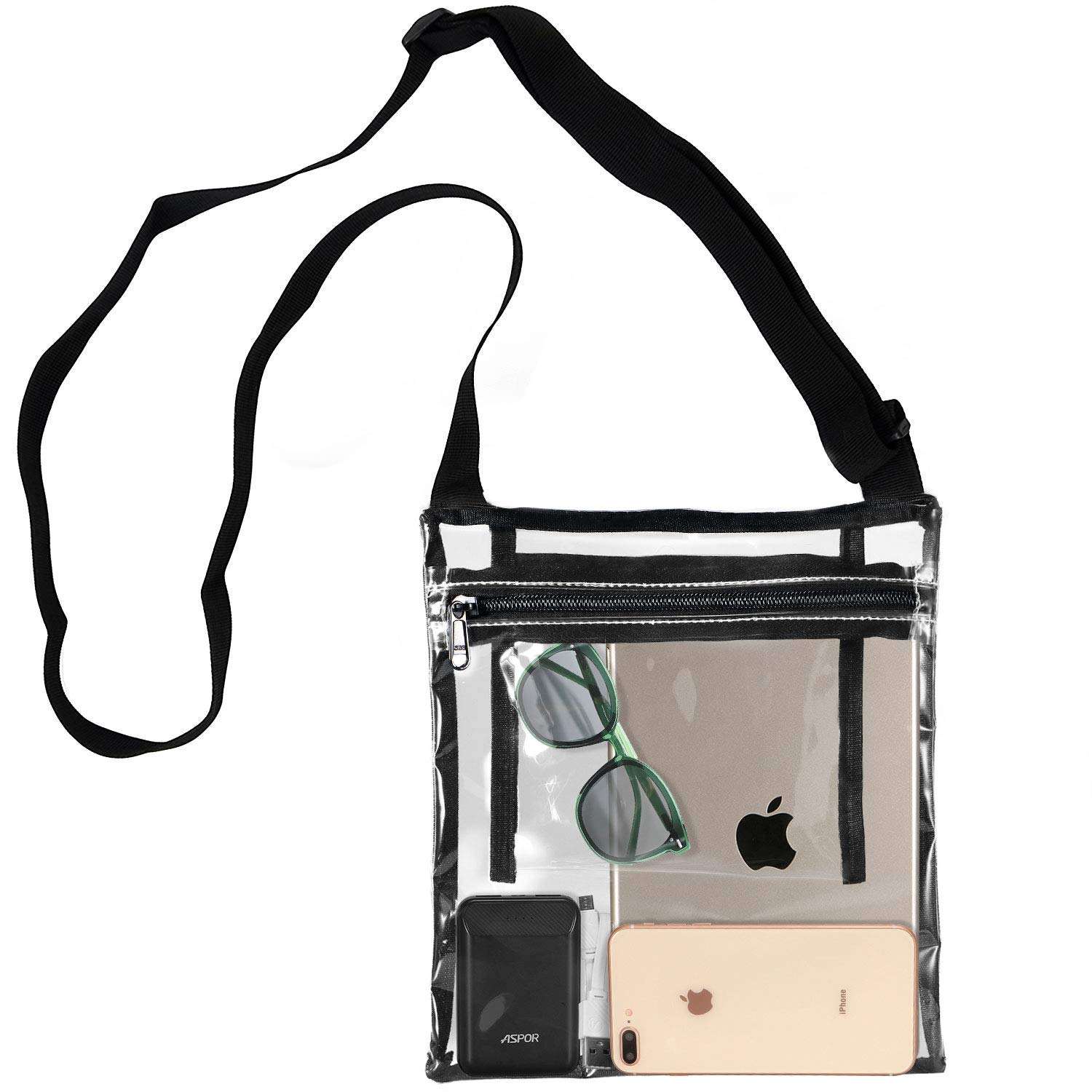 Clear Purse Stadium Approved Crossbody Bag with Inner Pocket