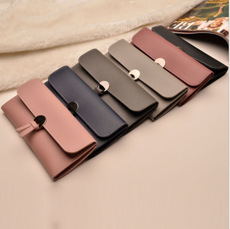 Custom fashion pu leather wallet for women