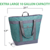 Collapsible Picnic Food Drink Delivery Tote Insulation Grocery Cooler Bag