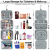Large Capacity Travel Hanging Makeup Storage Bag Foldable Cosmetic Organizer With Wet Pocket