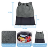 Multipurpose 2 In 1 Drawstring Backpack With Stroller Hanging Straps Baby Diaper Storage Bag