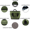 Custom Logo Utility Portable Multi Pockets Garden Tool Kit Set Storage Carry Tote Tool Bag for Outdoor Gardening
