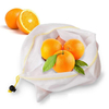 Custom RPET Grocery Shopping Fruit Vegetable Mesh Bags Reusable Washable White Mesh Bag for Packaging