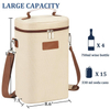 2 Bottle Wine Carrier Bag Custom Insulated Cooler Bags Soft Insulation Thermal Cooler Tote Bag