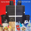 Insulated Cooler Fast Food Bike Delivery Bag Custom Bicycle Backpack Delivery Carry Bag For Food Thermal Bag