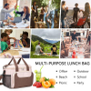 Insulated Lunch Bag for Reusable Lunch Tote Box for Office Work Thermal Insulation Fabric for Cooler Bags Thermal Food Delivery