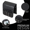 High Quality Luxury PU Leather Sofa Armrest Organizer Anti-slip Caddy Storage Bag With 5 Pockets