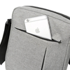 Black Travel Crossbody Bag Men Waterproof Oxford Square Adjustable Shoulder Bag
