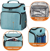 Freezable Insulated Cooler Lunch Bag Custom Logo Waterproof Soft Cooler Tote Bag for Picnic Works