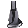 Custom sling chest bag sport crossbody shoulder sling bag backpack with usb charger