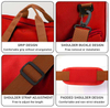 Customized Large Women Mama Travel Weekend Bags Duffel Sport Gym Bag Shoulder Red Overnight Shoe Duffle Bag