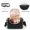 Fashion Large Capacity Custom PU Leather Makeup Bag Multipurpose Cosmetic Organizer Handbag